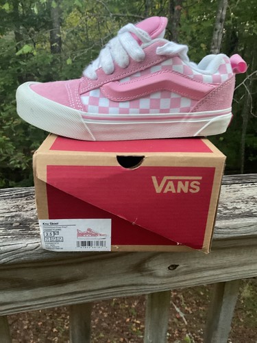 Checkerboard pink knu skool - checkerboard,
